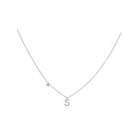 Collar Crivelli Mujer Lettere in Oro Diamante 234-3622-G LETTERA S - 234-3622-G LETTERA S